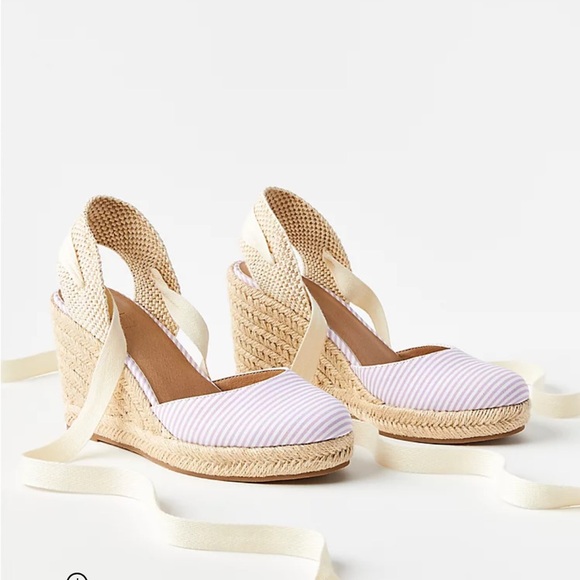 LOFT Shoes - Seersucker espadrilles wedges
